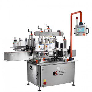 Front and back side-apply labeller